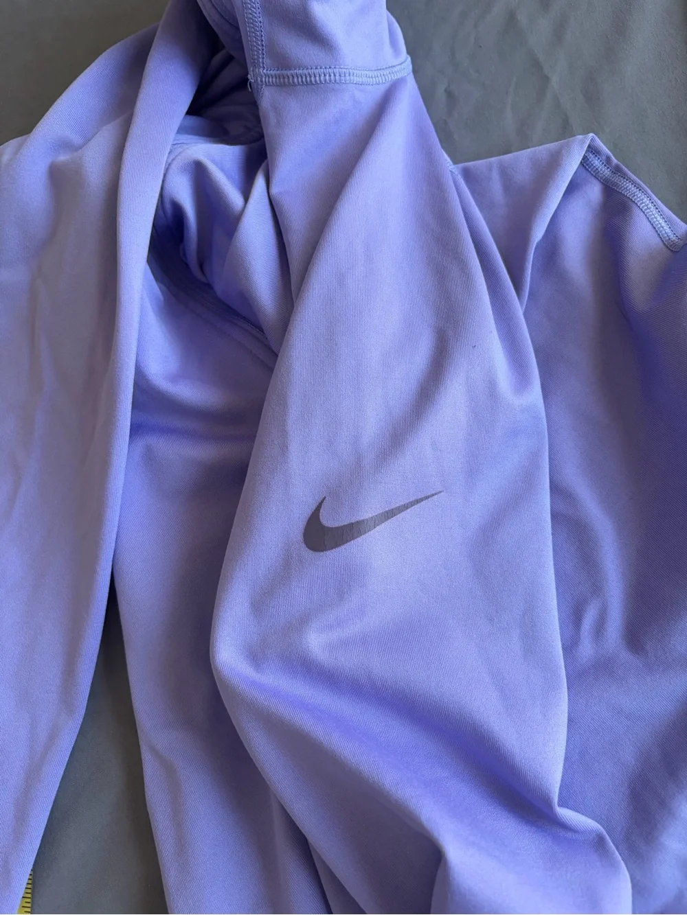 Women’s Lavender Nike Pro Long Sleeve Half Zip Performance Top S